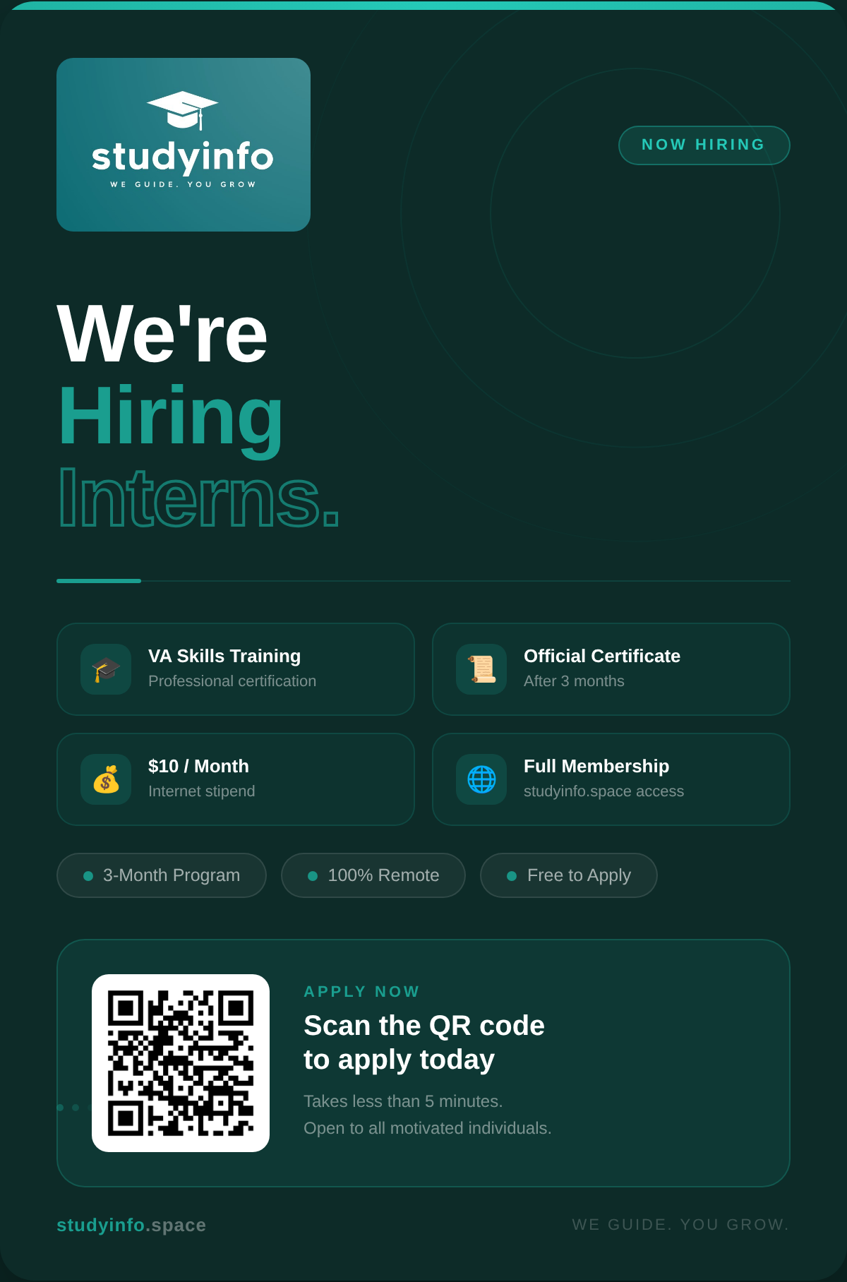 StudyInfo.space Internship Application (Remote)