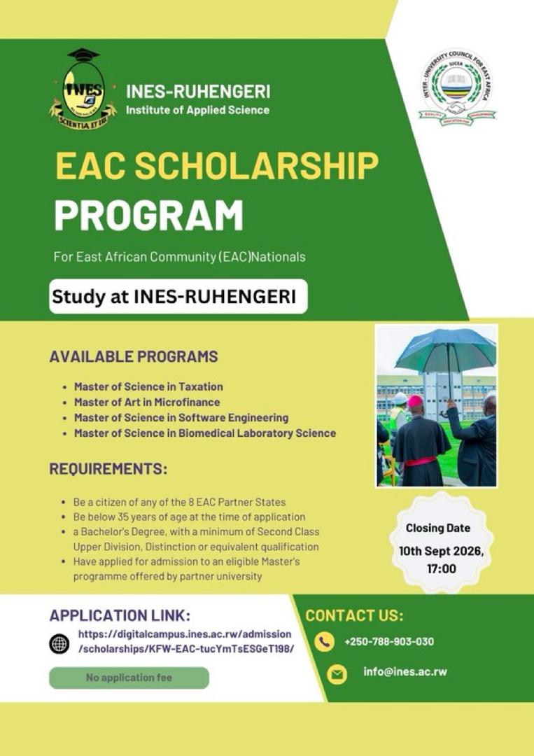 CALL FOR EAC SCHOLARSHIP APPLICATIONS!