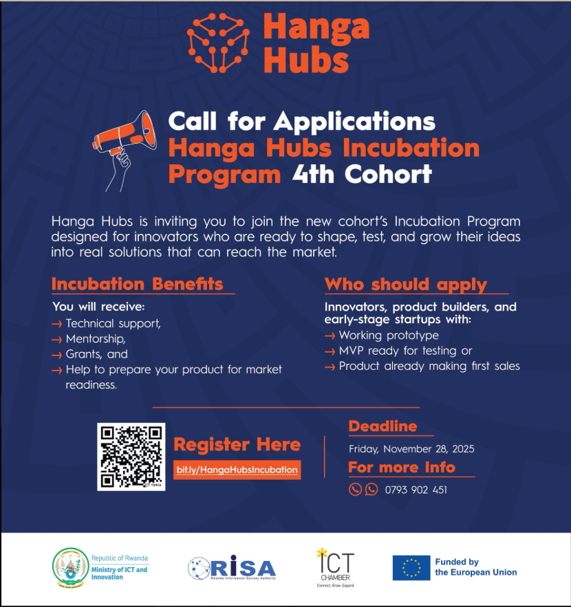 The Hanga Hubs Startup Incubation Program is live once again!