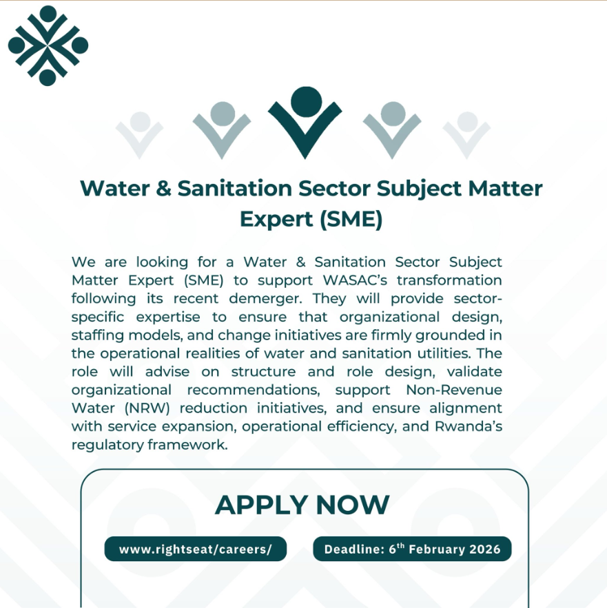 job Water & Sanitation Sector Subject Matter Expert (SME)