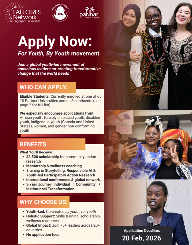 FOR YOUTH, BY YOUTH MOVEMENT APPLICATION FORM