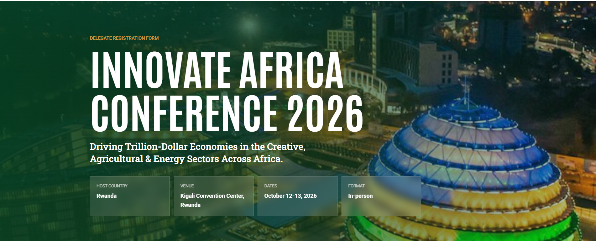 INNOVATE AFRICA CONFERENCE 2026 – RWANDA, Kigali Convention Centre